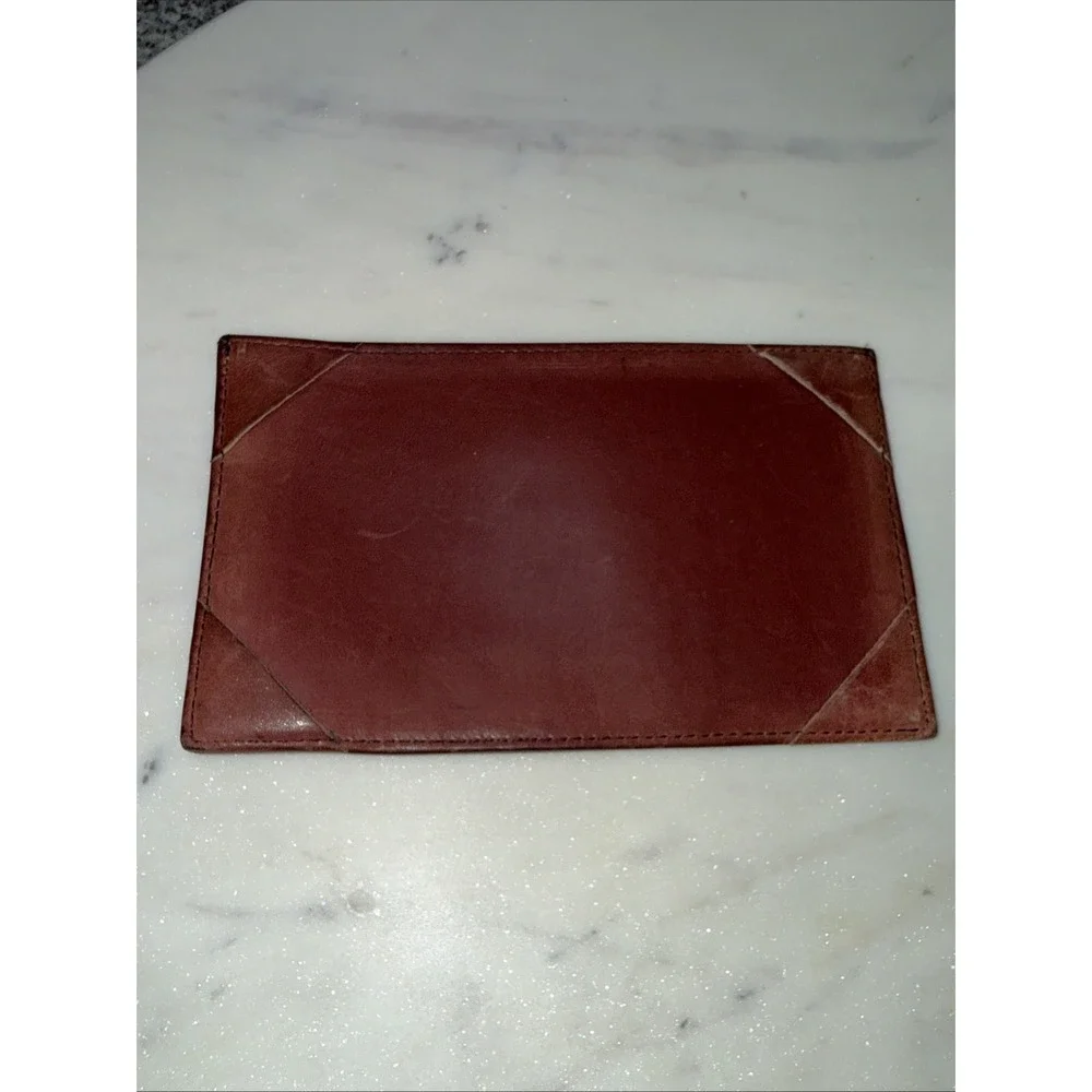 Carlo Amboldi Calfskin Leather Brown‎ Wallet 6x3.5